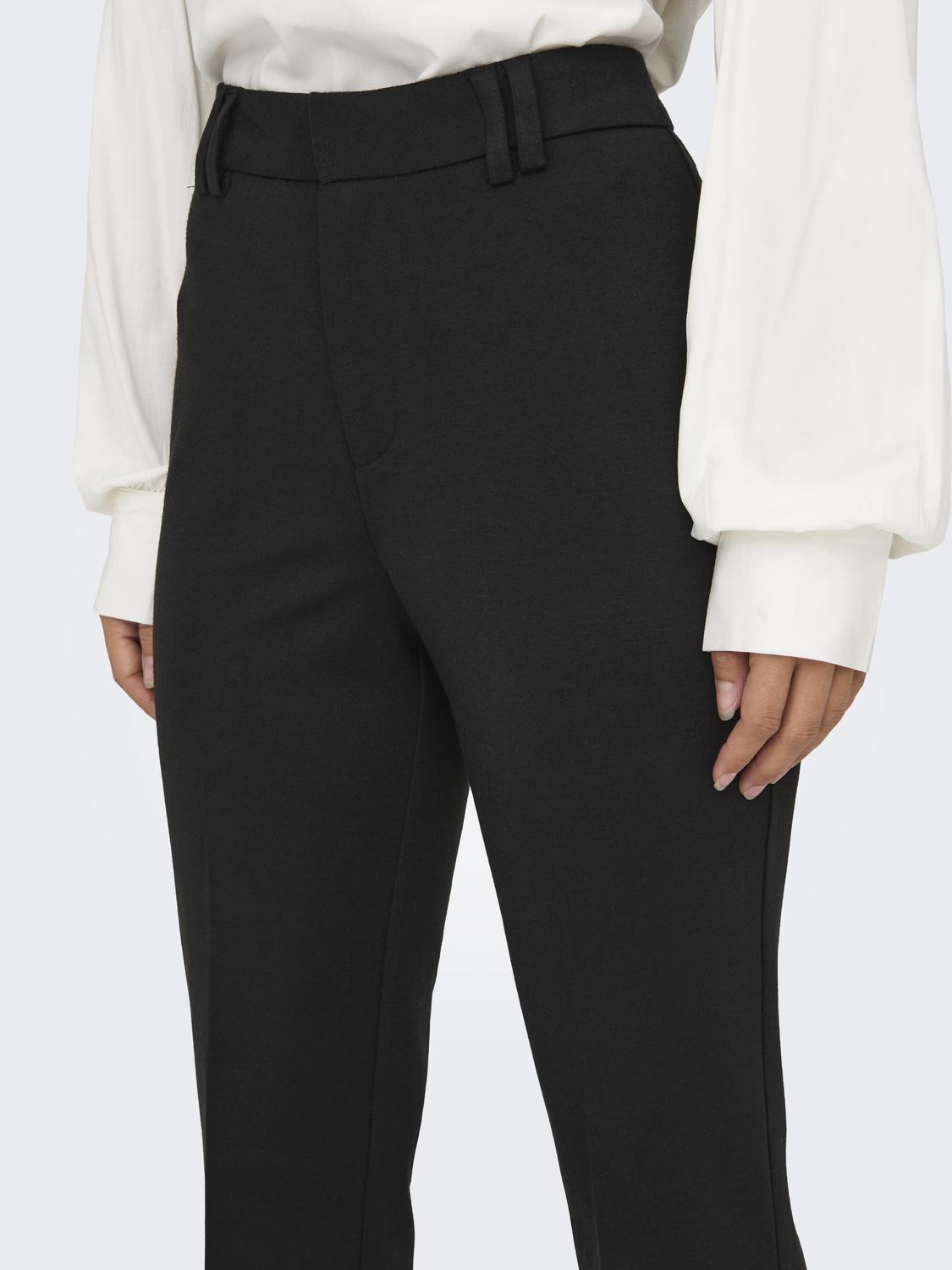 ONLPEACH MW Flared Pant - Sort